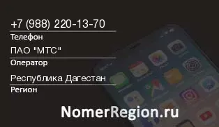Кто звонил с 9882201370 - регион и оператор